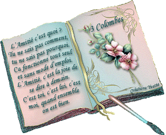 Merci Yvette, ton cadeau d'amiti� est tr�s important � nos yeux et si beau