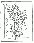 coloriages de coupes de fruits