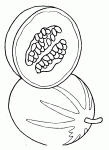 coloriages de melons