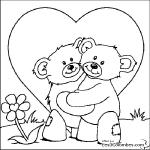 coloriage de saint valentin