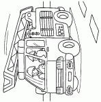 coloriages camions de pompiers