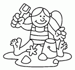coloriages de plage