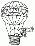 coloriages de montgolfieres