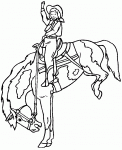 coloriages de cow-boys