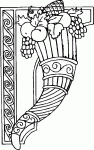 coloriages de cornes d abondance