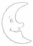 coloriages de lune