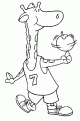 coloriage girafe 12