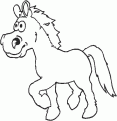 coloriage cheval 78