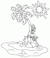 coloriage ile deserte paradis 09