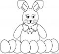 coloriage Lapin de Paques 6