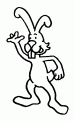 coloriage lapin 11