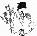 coloriage asiatique japonnais chinois 19