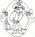 coloriage cowboy 14