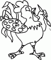 coloriage coq 05