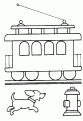 coloriage train 18