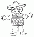 coloriage de mexicain 02