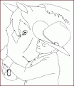 coloriage cheval 35