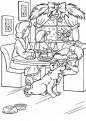 coloriage action salle-de-s-jour 102