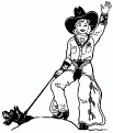 coloriage cowboy 01