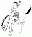 coloriage cowboy 32