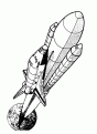 coloriage fusee 04