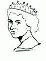 coloriage reine elizabeth