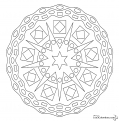 coloriage mandala 21