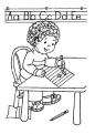 coloriage action -crire 024