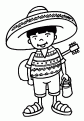 coloriage de mexicain 01