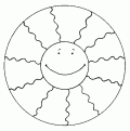 coloriage soleil 21