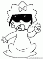 coloriage Maggie Simpson 18