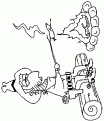 coloriage cowboy 04