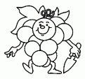 coloriage raisin 16