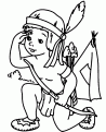 coloriage indien 20