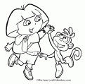coloriage dora 40