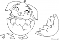 coloriage Lapin minon de Paques 5