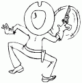 coloriage cowboy 16