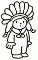 coloriage indien 14