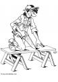 coloriage metier menuisier 41