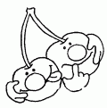 coloriage cerise 09