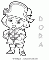 coloriage dora pirate 82