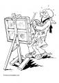 coloriage metier artiste-peintre 07