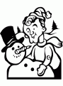 coloriage bonhomme de neige 03
