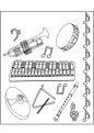 coloriage de musique instruments 11