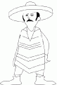 coloriage de mexicain 09