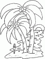 coloriage ile deserte paradis 08