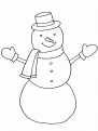 coloriage bonhomme de neige 06