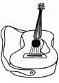 coloriage de musique guitare 08