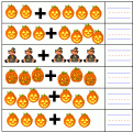 exercice mathematique addition halloween 01