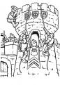 coloriage chateau 02